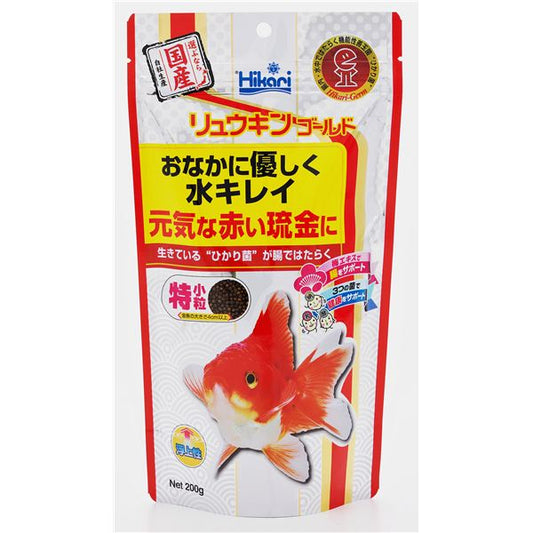 （まとめ）キョーリン リュウキンゴールド 200g 金魚用フード 【×3セット】【代引不可】