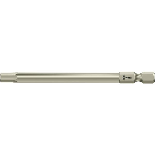 WERA ヴェラ Hex 六角ネジ用 ステンレス製 ドライバービット 差込6.35mm 刃先サイズHEX5 全長89mm 071103 工具 ツール DIY