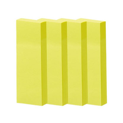 TANOSEE 強粘着ふせん75×25mm ビビッドカラー・イエロー 1パック(20冊)