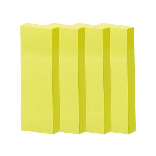 TANOSEE 強粘着ふせん75×25mm ビビッドカラー・イエロー 1パック(20冊)