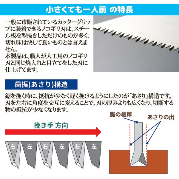 コンパクトタイプ ノコギリ 鋸 約幅15.2×奥行3.8×高さ2.4cm 小さくても一人前 日本製 工具箱 道具箱 DIY 日曜大工