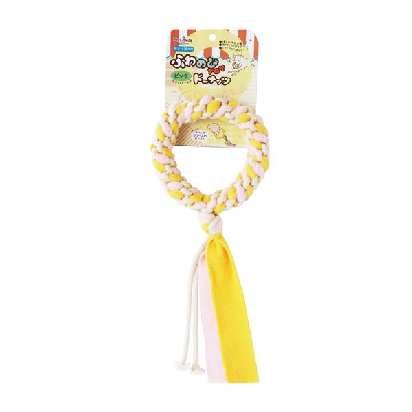 （まとめ） ふわのびTOY ビッグドーナッツ 【×2セット】 犬用玩具【代引不可】