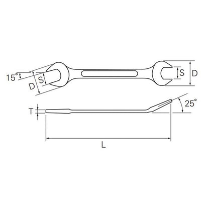 KTC 京都機械工具 プロフィットツール 両口スパナ 10mm JAN付 S30-10S スパナ 工具 ツール DIY 作業工具