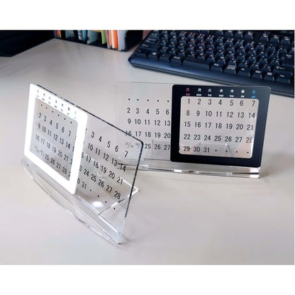 アクリル 万年カレンダー 卓上カレンダー ホワイト