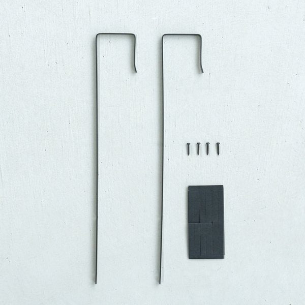 ドア掛けフック(ブラック/黒) アイアン DIY 省スペース ドアミラ ミラーフック 賃貸 ドアフック NK-009 (ミラー別売り)
