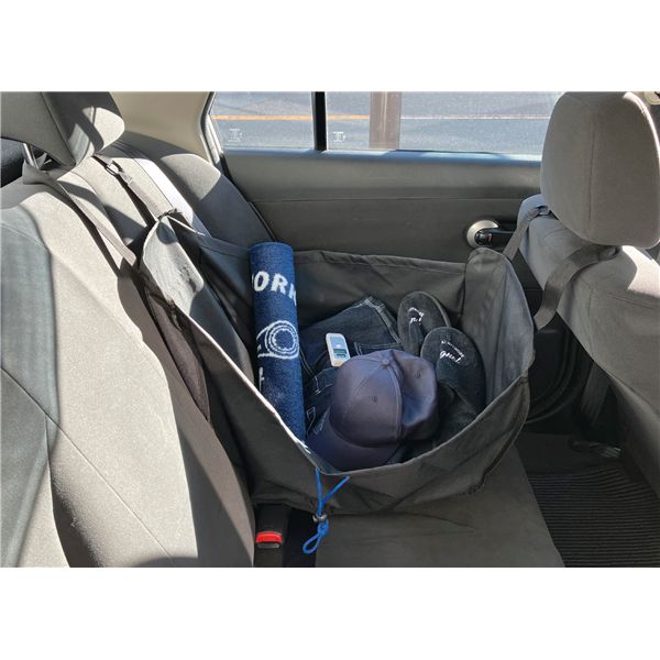 SIGNET シグネット ハンモックバッグ 車内吊り下げ用 耐荷重15kg 収納バッグ ブラック 99984