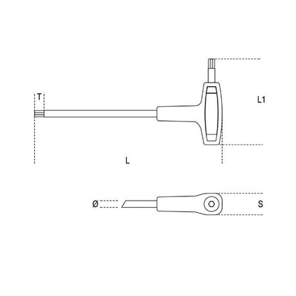 Beta ベータ T型ハンドルトルクスレンチ T10 97TTX 10 レンチ 工具 ツール DIY 作業工具