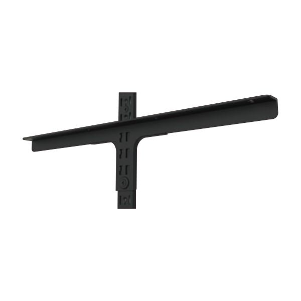(まとめ）シングル棚受 SG-T280B T型 280mm ブラック（×4個セット）