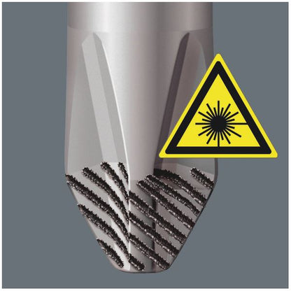 WERA ヴェラ Kraftform Plus ハンドル レーザーチップポジドライブドライバー 先端サイズPZ2 軸長100mm 100057 工具 ツール DIY