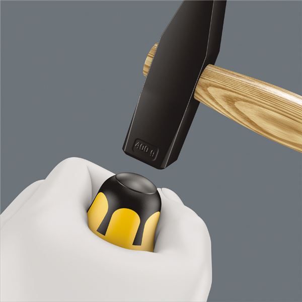 WERA ヴェラ 貫通 マイナスドライバー 刃先サイズ7.0 軸長125mm クラフトフォームハンドル 018266 工具 ツール DIY 作業工具