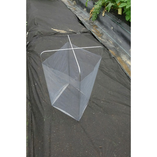 【5セット入】 かんたん苗カバーセット/植物保護キット 設置時：幅18cm 日本製 〔園芸 ガーデニング フラワー用品〕 227