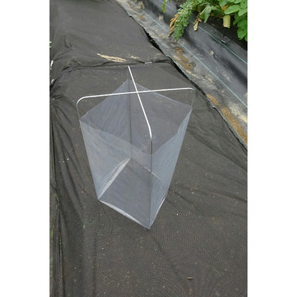 【5セット入】 かんたん苗カバーセット/植物保護キット 設置時：幅18cm 日本製 〔園芸 ガーデニング フラワー用品〕 227