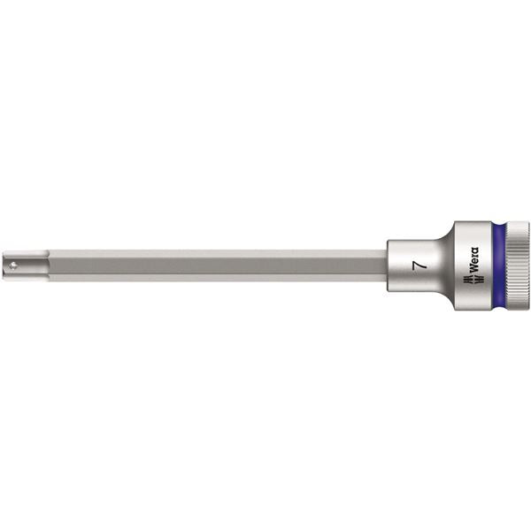 WERA ヴェラ 差込角1/2DR INHEX ビットソケット ドライブ保持機能付き 六角差込サイズ7mm 全長140mm 003843 工具 ツール DIY