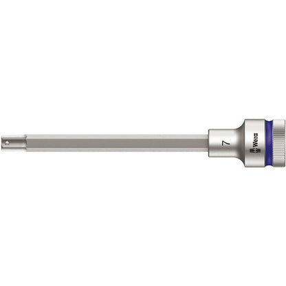 WERA ヴェラ 差込角1/2DR INHEX ビットソケット ドライブ保持機能付き 六角差込サイズ7mm 全長140mm 003843 工具 ツール DIY