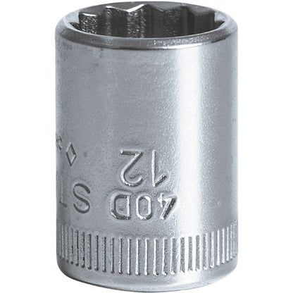 STAHLWILLE スタビレー 1/4SQ 十二角ソケット 12mm 全長23mm 面接触 40D-12 工具 ツール DIY 作業工具