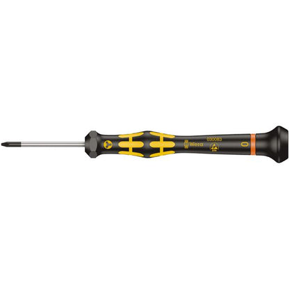 WERA ヴェラ ESD 静電気放電対策 Microstix 精密ドライバー 刃先サイズ0 軸長40mm 030083 工具 ツール DIY 作業工具 道具