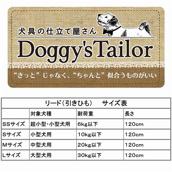 （まとめ） Doggy's Tailor ドッグリード SS デニムスタイル ブルー／ドット 【×3セット】 （犬用品／リード）【代引不可】