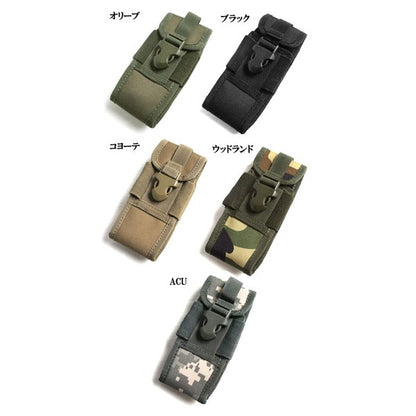 アメリカ軍 スマートフォンポーチ 携帯ポーチ オリーブ 米軍 レプリカ モール対応 防水加工 スマホポーチ ミリタリーバッグ