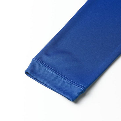 ロングスリーブ Tシャツ XL ネイビー UVカット 吸汗 速乾 シルキータッチ 袖リブ仕様 長袖 tシャツ ティーシャツ ロンT