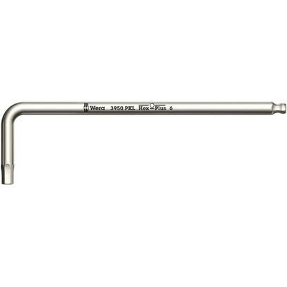 WERA ヴェラ ボール付ヘックスプラス L型 レンチ ステンレス製 対辺10mm 全長224mm 022709 工具 ツール DIY 作業工具 道具