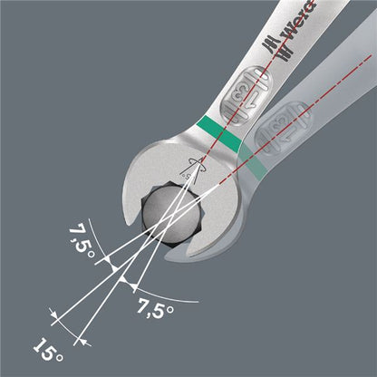 WERA ヴェラ コンビネーションレンチ スパナ部内側口幅8mm 全長115mm 020200 工具 ツール DIY 作業工具 道具 レンチ