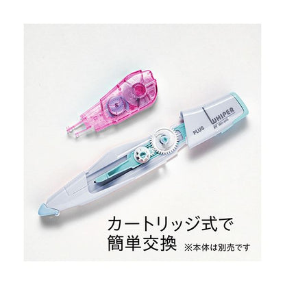 （まとめ） プラス 修正テープホワイパーPT 交換テープ 6mm幅×6m ピンク WH-646R 1個 【×10セット】
