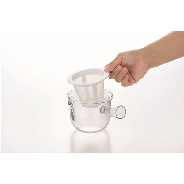 クリアティーポット L ポリエステルメッシュ 急須タイプ480ml TW-3741