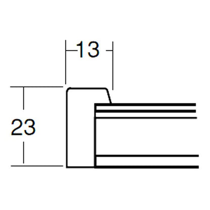 【角額】木製正方額・壁掛けひも 四角額 150角（150×150mm）「ダークブラウン」