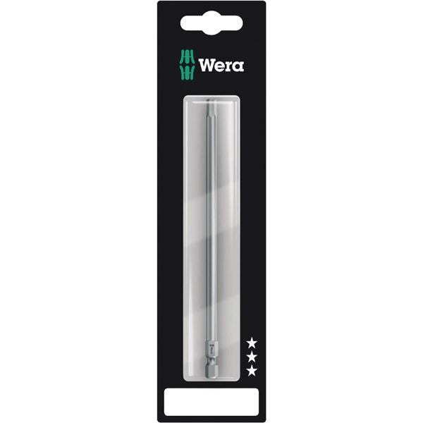 WERA ヴェラ Hex-Plus 六角穴付きネジ用 ロング ドライバービット 差込6.35mm 刃先サイズ5.0mm 全長152mm 136303 工具 DIY