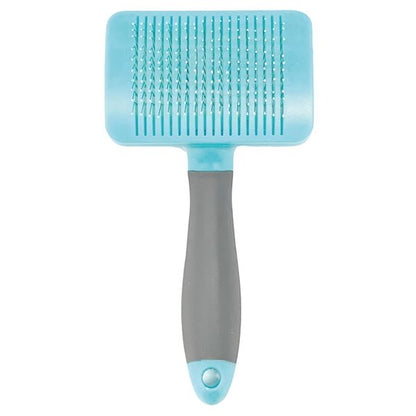 Self Trimmer プッシュ掃除式 肌に優しいスリッカーブラシ レギュラー （ペット用品）【代引不可】