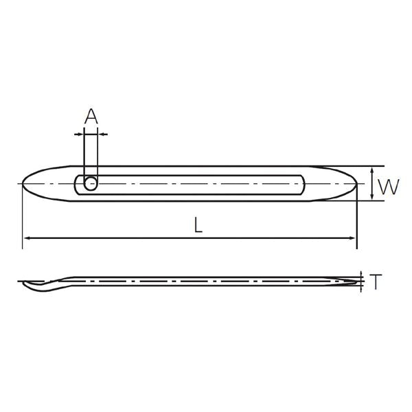 KTC 京都機械工具 タイヤレバー 210mm OHZ-210 工具 ツール DIY 作業工具