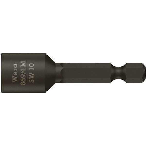 WERA ヴェラ 六角ボルト用 ナットセッター 差込6.35mm 刃先サイズ12.0mm 全長65mm マグネット付 060238 工具 ツール DIY