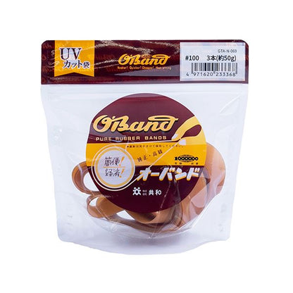 （まとめ） 共和 オーバンド#100 内径254mm 50g入 透明袋 GTA-N-069 1袋 【×2セット】
