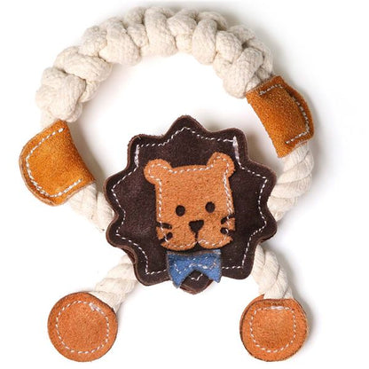 （まとめ） 牛革歯みがきトイ がおん 【×3セット】 （犬用玩具）【代引不可】