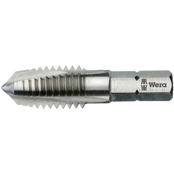 WERA ヴェラ HSS タップビット 六角軸 差込6.35mm タップサイズM10x1.5mm 全長40mm 104671 工具 ツール DIY 作業工具 道具
