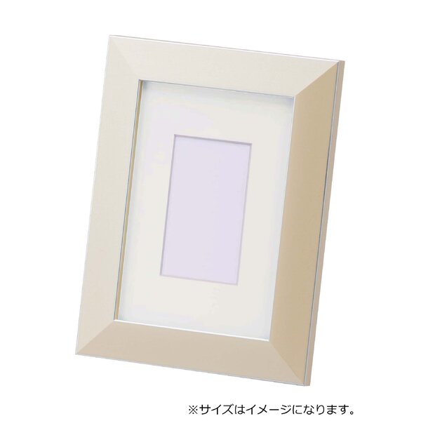 パステルカラー デッサン額 スタンド付き インチサイズ(254×203mm) アイボリー