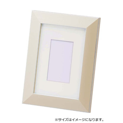 パステルカラー デッサン額 スタンド付き インチサイズ(254×203mm) アイボリー