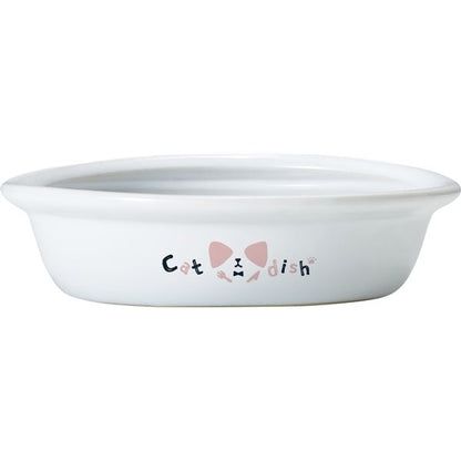 （まとめ）こぼれにくい陶製食器 にゃんこ用【×3セット】 (猫用品/食器)【代引不可】