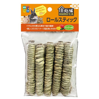 （まとめ） 住処sumi-CA ロールスティック マンゴーの木 5本 （ペット用品・小動物用） 【×5セット】【代引不可】
