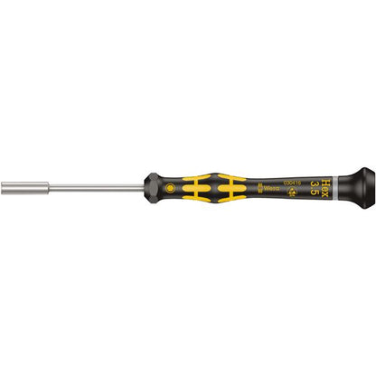WERA ヴェラ ESD 静電気放電対策 精密 ナットドライバー 六角サイズ3.5mm 軸長60mm 030416 工具 ツール DIY 作業工具 道具