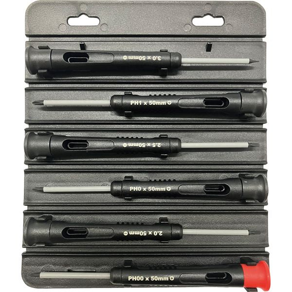 SIGNET シグネット 6本組 精密ドライバーセット ピックツール兼用マグネットキャップ付 コンパクト収納 持ち運び便利 ロールチョイス 52273
