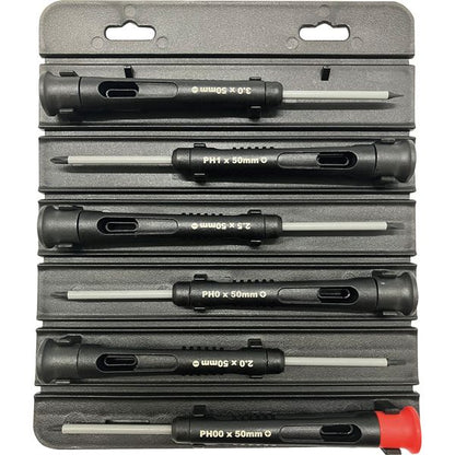 SIGNET シグネット 6本組 精密ドライバーセット ピックツール兼用マグネットキャップ付 コンパクト収納 持ち運び便利 ロールチョイス 52273