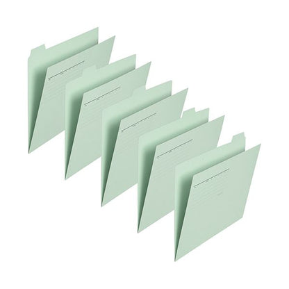 （まとめ） プラスカットフォルダー 5山 A4 マチなし ブルー FL-065IF 1パック（5冊） 【×3セット】