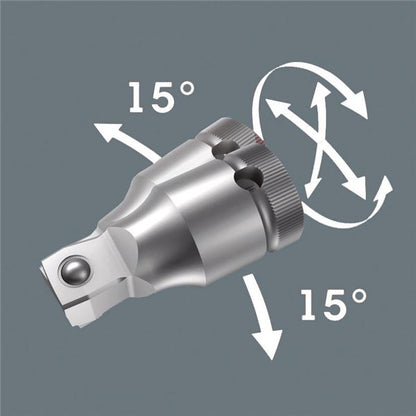 WERA ヴェラ 差込角1/2DR ZYKLOP スイベルエクステンションバー 全長52mm 003639 工具 ツール DIY 作業工具 道具