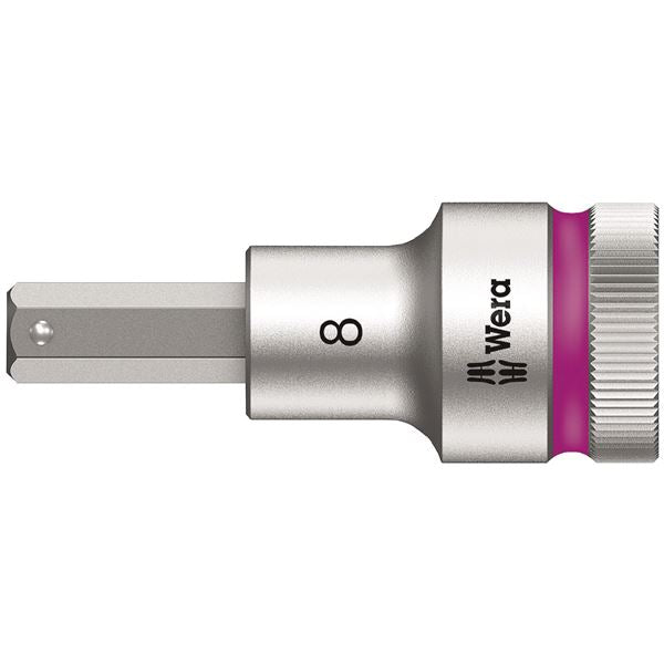 WERA ヴェラ 差込角1/2DR INHEX ビットソケット ドライブ保持機能付き 六角差込サイズ8mm 全長60mm 003823 工具 ツール DIY