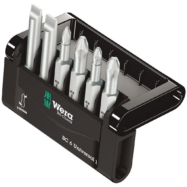 WERA ヴェラ 6本組 差込6.35mm ドライバービットセット 056474 工具 ツール DIY 作業工具 道具