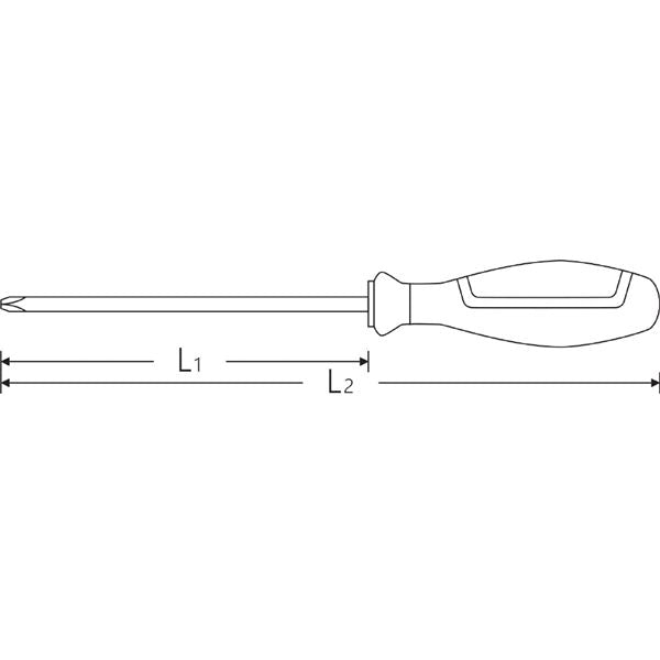 STAHLWILLE スタビレー ポジドライブドライバー PZ0 軸長60mm 全長145mm 4640-0N 工具 ツール DIY 作業工具