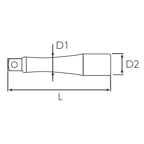 KTC 京都機械工具 12.7SQ エクステンションバー 150mm パック入 BE4-150-S 工具 ツール DIY 作業工具