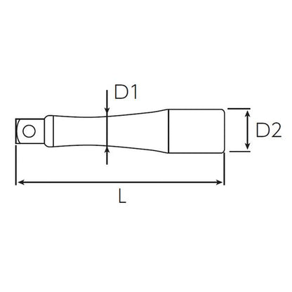 KTC 京都機械工具 12.7SQ エクステンションバー 150mm パック入 BE4-150-S 工具 ツール DIY 作業工具