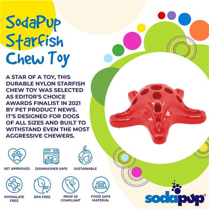 ソダパップ SPNナイロンスターフィッシュ レッド 犬猫用品【代引不可】
